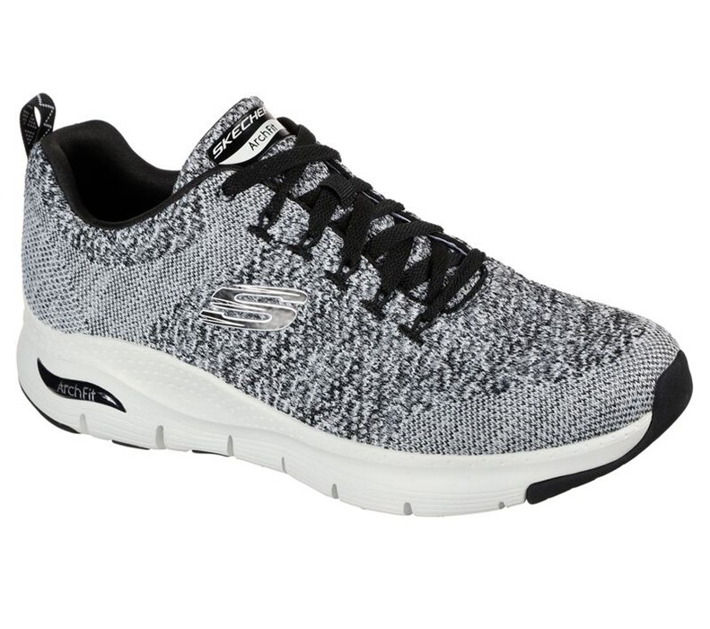 Skechers Herr Vita/Svarta Sneakers - Arch Fit - Paradyme - Sverige (MATOD-7945)